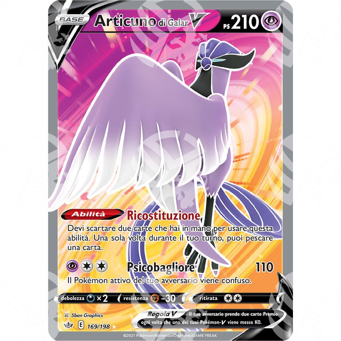 Regno Glaciale - Galarian Articuno V - Ultra Rare 169/198 - Warcard - Regno Glaciale - Galarian Articuno V - Ultra Rare 169/198 i prezzi più bassi sul mercato, solo da www.warcardshop.com! Carte singole, box, buste e mazzi.