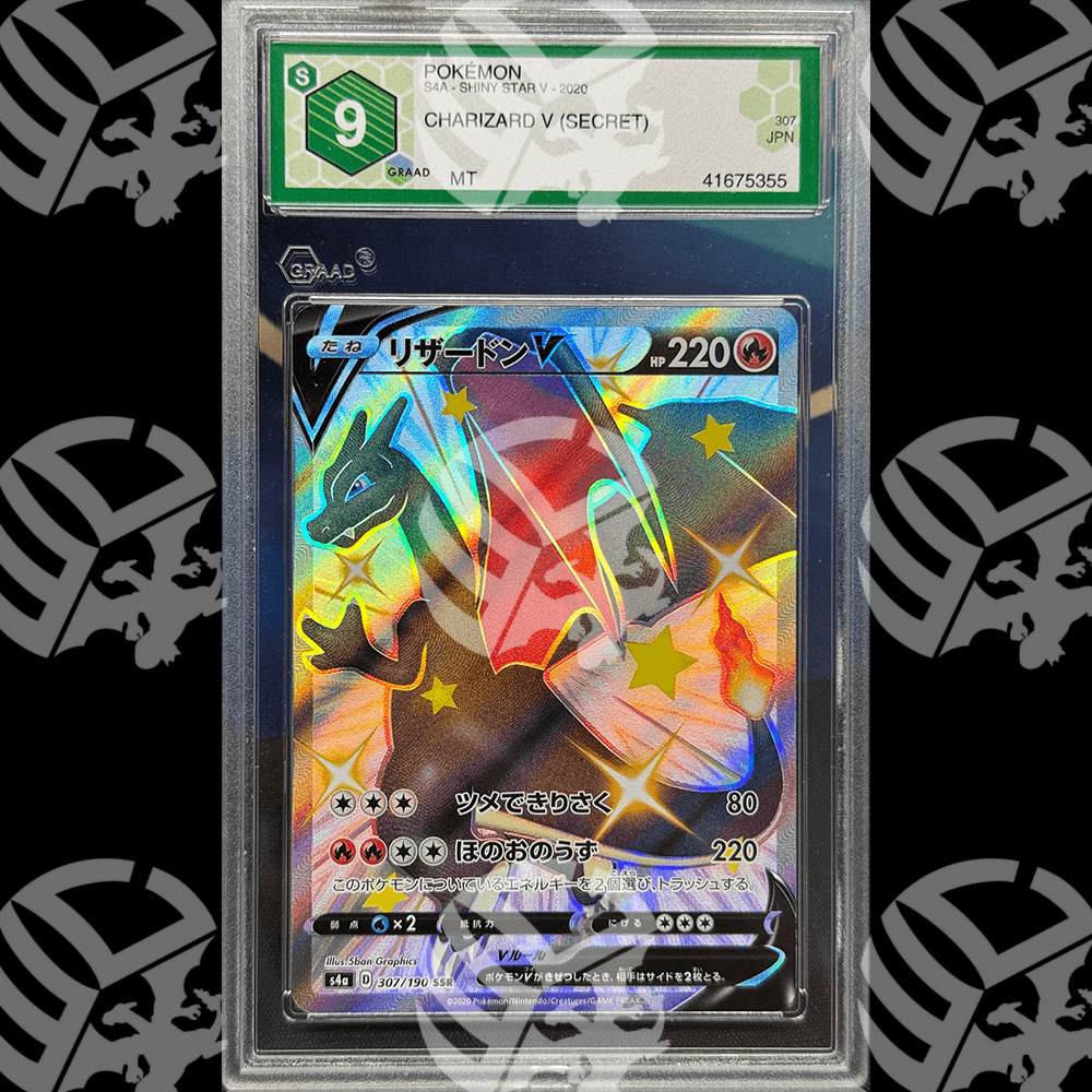 Charizard V Shiny Star - 307 - GRAAD 9 - Warcard