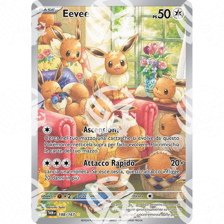 Crepuscolo Mascherato - Eevee - Illustration Rare 188/167 - Warcard - Crepuscolo Mascherato - Eevee - Illustration Rare 188/167 i prezzi più bassi sul mercato, solo da www.warcardshop.com! Carte singole, box, buste e mazzi.