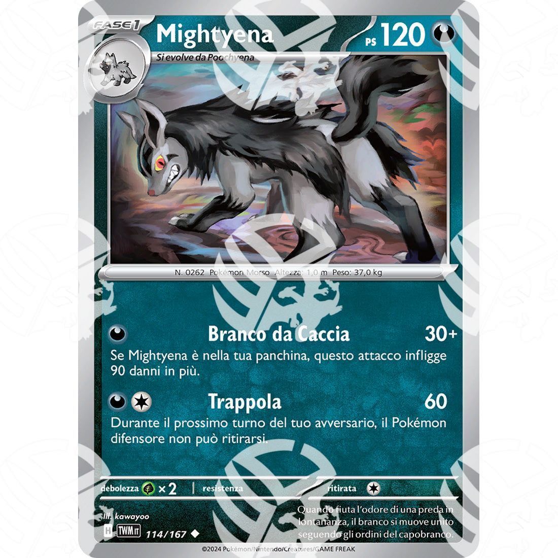 Crepuscolo Mascherato - Mightyena - 114/167 - Warcard - Crepuscolo Mascherato - Mightyena - 114/167 i prezzi più bassi sul mercato, solo da www.warcardshop.com! Carte singole, box, buste e mazzi.
