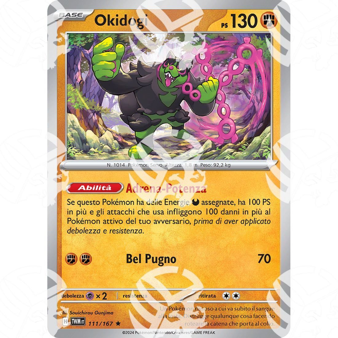 Crepuscolo Mascherato - Okidogi - Holo Rare 111/167 - Warcard - Crepuscolo Mascherato - Okidogi - Holo Rare 111/167 i prezzi più bassi sul mercato, solo da www.warcardshop.com! Carte singole, box, buste e mazzi.