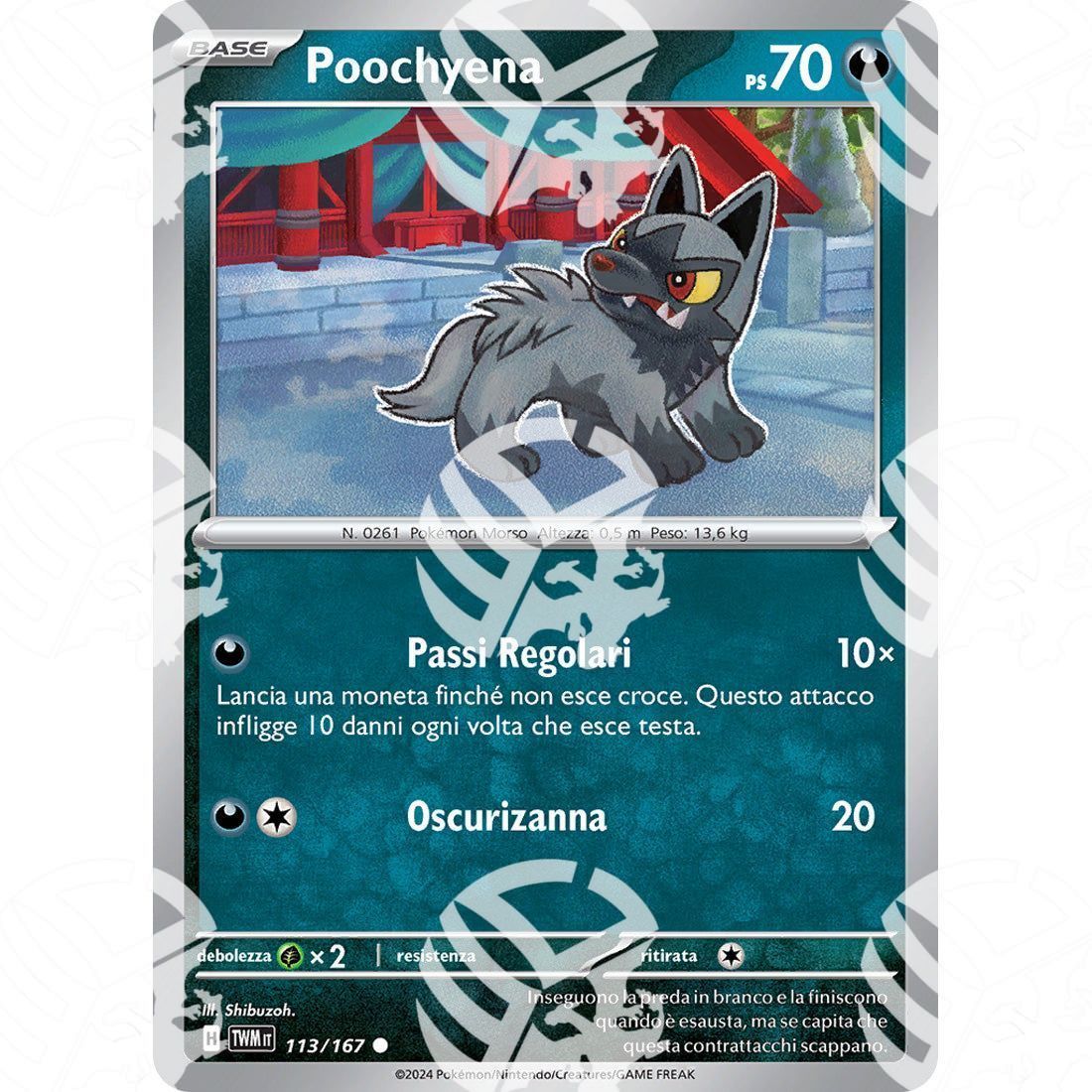 Crepuscolo Mascherato - Poochyena - 113/167 - Warcard - Crepuscolo Mascherato - Poochyena - 113/167 i prezzi più bassi sul mercato, solo da www.warcardshop.com! Carte singole, box, buste e mazzi.