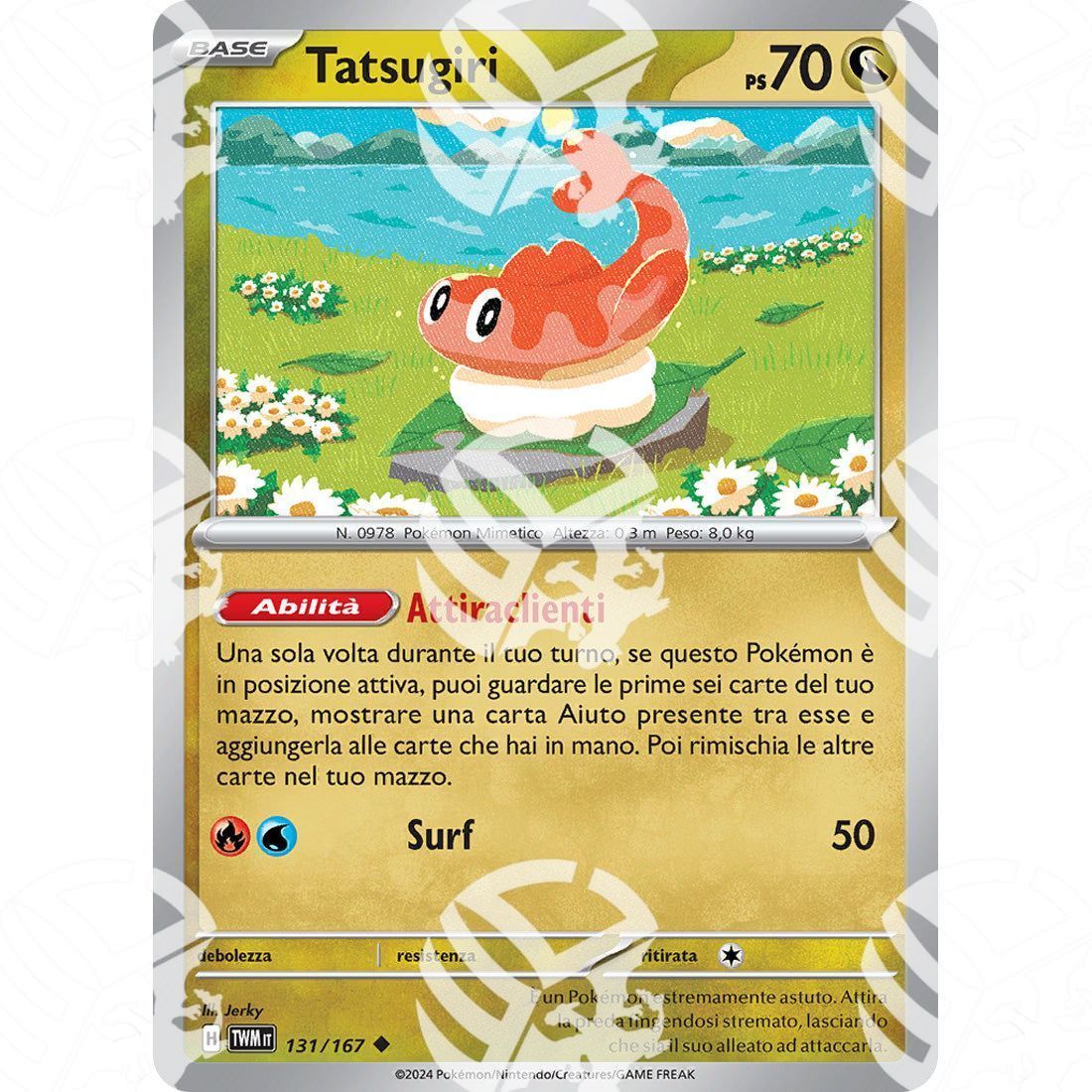 Crepuscolo Mascherato - Tatsugiri - 131/167 - Warcard - Crepuscolo Mascherato - Tatsugiri - 131/167 i prezzi più bassi sul mercato, solo da www.warcardshop.com! Carte singole, box, buste e mazzi.