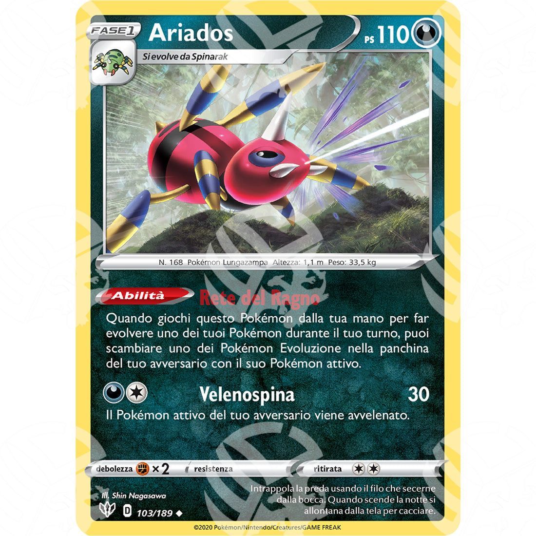 Fiamme Oscure - Ariados - 103/189 - Warcard - Fiamme Oscure - Ariados - 103/189 i prezzi più bassi sul mercato, solo da www.warcardshop.com! Carte singole, box, buste e mazzi.
