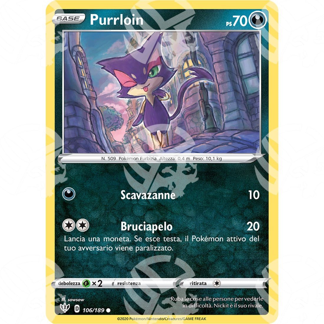 Fiamme Oscure - Purrloin - 106/189 - Warcard - Fiamme Oscure - Purrloin - 106/189 i prezzi più bassi sul mercato, solo da www.warcardshop.com! Carte singole, box, buste e mazzi.