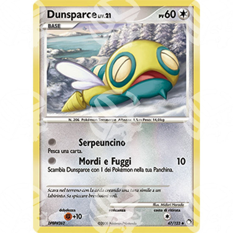 Tesori Misteriosi - Dunsparce - 47/123 - Warcard - Tesori Misteriosi - Dunsparce - 47/123 i prezzi più bassi sul mercato, solo da www.warcardshop.com! Carte singole, box, buste e mazzi.