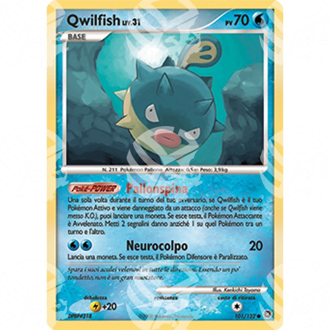 Prodigi Segreti - Qwilfish Lv.31 - 101/132 - Warcard - Prodigi Segreti - Qwilfish Lv.31 - 101/132 i prezzi più bassi sul mercato, solo da www.warcardshop.com! Carte singole, box, buste e mazzi.