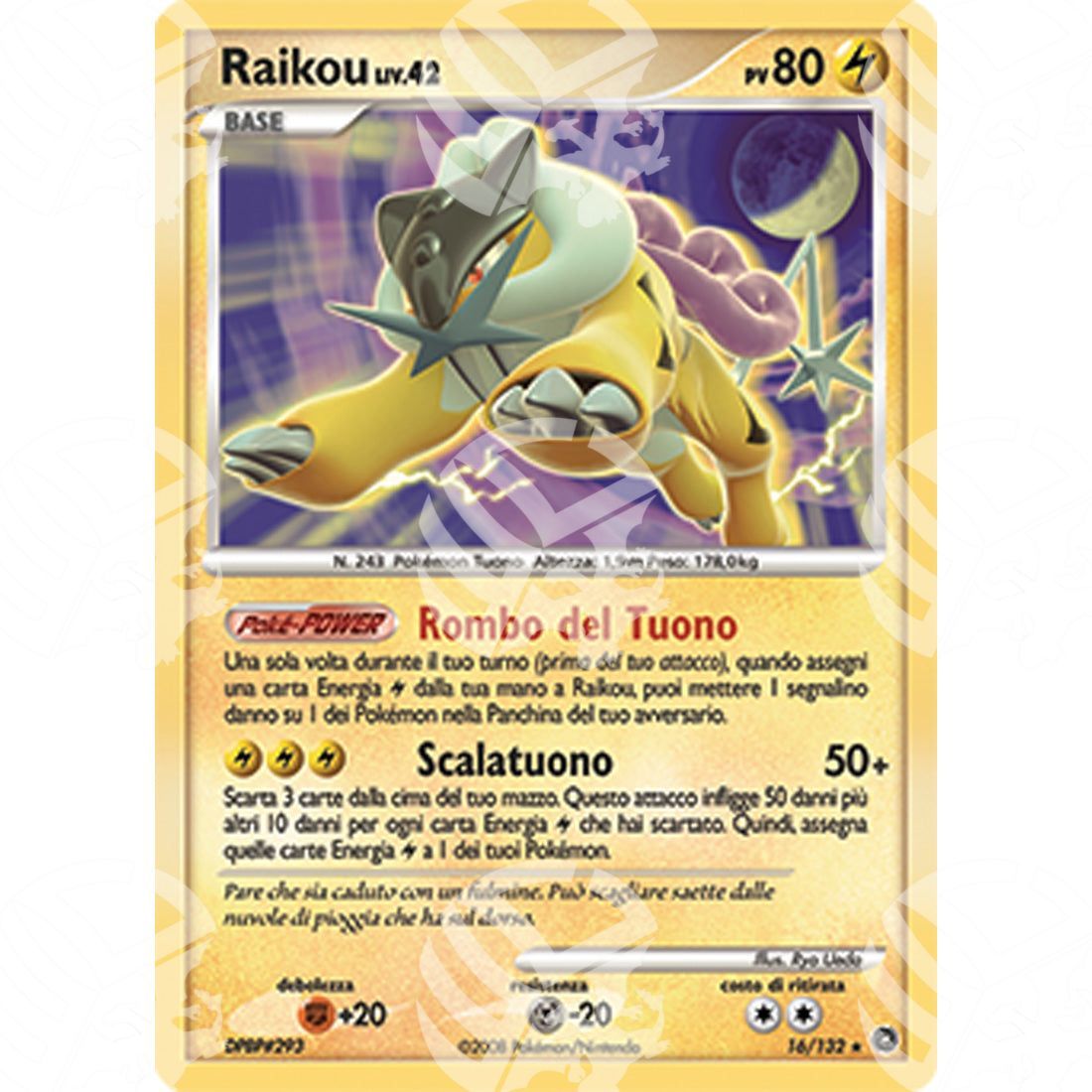 Prodigi Segreti - Raikou Lv.42 - Holo Rare 16/132 - Warcard - Prodigi Segreti - Raikou Lv.42 - Holo Rare 16/132 i prezzi più bassi sul mercato, solo da www.warcardshop.com! Carte singole, box, buste e mazzi.