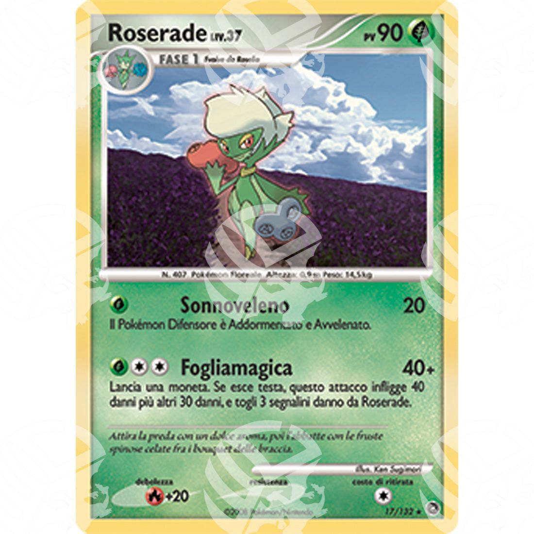 Prodigi Segreti - Roserade Lv.37 - Holo Rare 17/132 - Warcard - Prodigi Segreti - Roserade Lv.37 - Holo Rare 17/132 i prezzi più bassi sul mercato, solo da www.warcardshop.com! Carte singole, box, buste e mazzi.