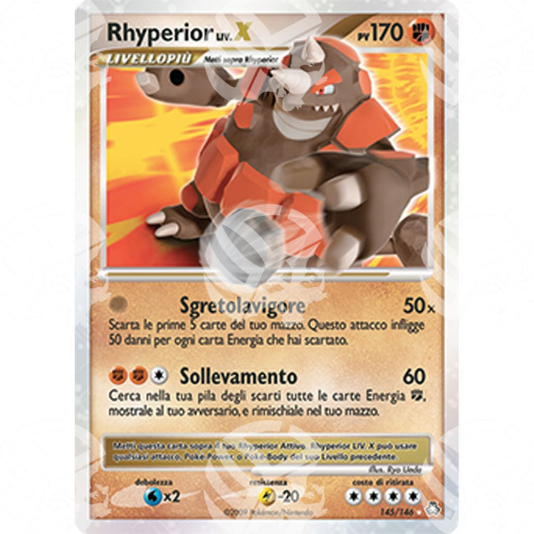 Il Risveglio dei Miti - Rhyperior LV.X - Holo Rare 145/146 - Warcard - Il Risveglio dei Miti - Rhyperior LV.X - Holo Rare 145/146 i prezzi più bassi sul mercato, solo da www.warcardshop.com! Carte singole, box, buste e mazzi.