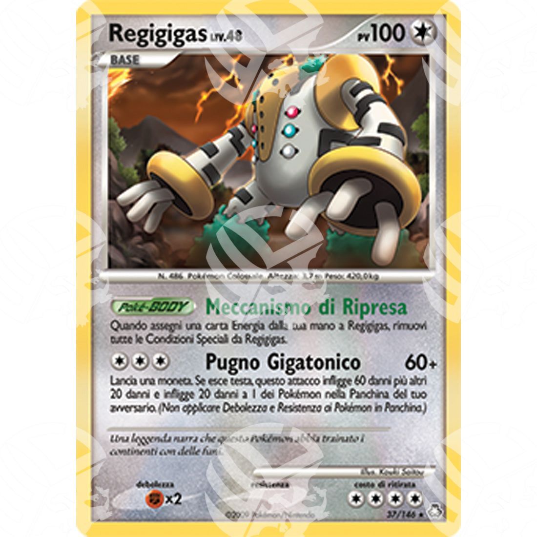 Il Risveglio dei Miti - Regigigas Lv.48 - 37/146 - Warcard - Il Risveglio dei Miti - Regigigas Lv.48 - 37/146 i prezzi più bassi sul mercato, solo da www.warcardshop.com! Carte singole, box, buste e mazzi.