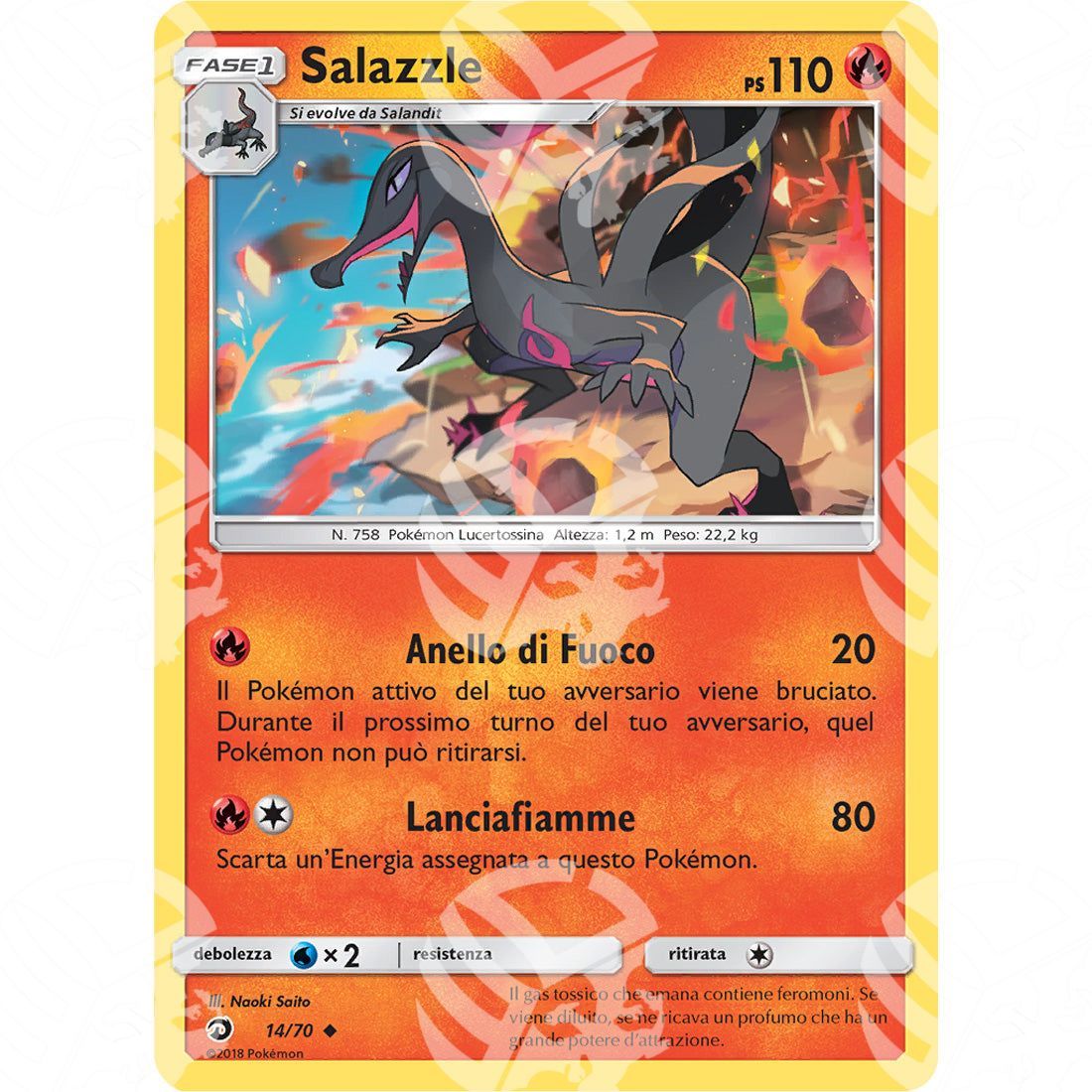 Trionfo dei Draghi - Salazzle - 14/70 - Warcard
