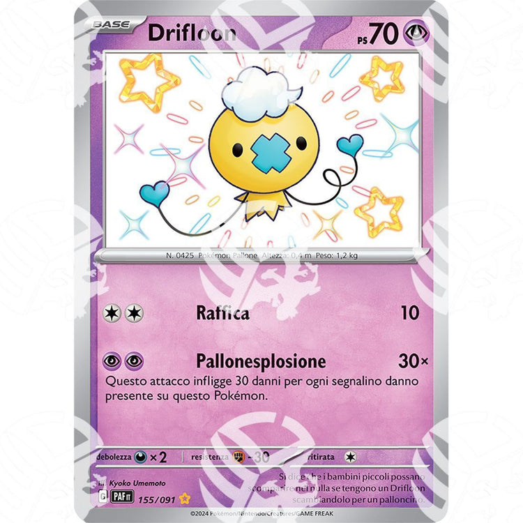 Destino di Paldea - Drifloon - Shiny Rare | 155/091 - Warcard - Destino di Paldea - Drifloon - Shiny Rare | 155/091 i prezzi più bassi sul mercato, solo da www.warcardshop.com! Carte singole, box, buste e mazzi.