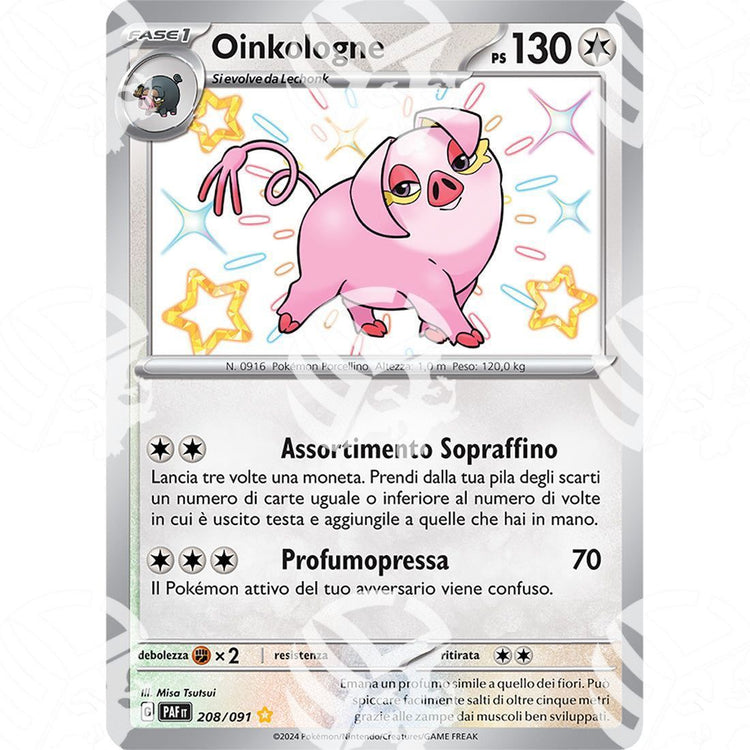 Destino di Paldea - Oinkologne - Shiny Rare | 208/091 - Warcard - Destino di Paldea - Oinkologne - Shiny Rare | 208/091 i prezzi più bassi sul mercato, solo da www.warcardshop.com! Carte singole, box, buste e mazzi.