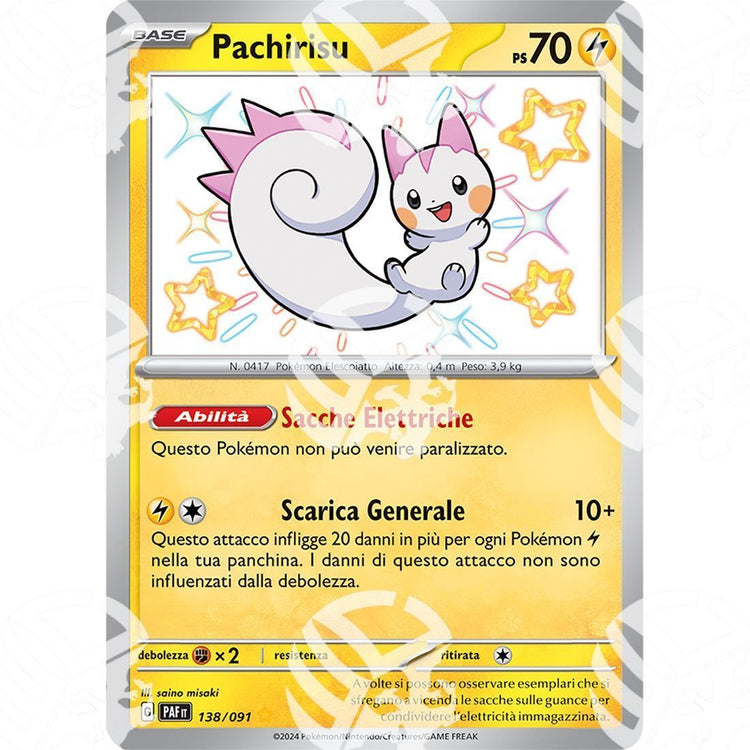Destino di Paldea - Pachirisu - Shiny Rare | 138/091 - Warcard - Destino di Paldea - Pachirisu - Shiny Rare | 138/091 i prezzi più bassi sul mercato, solo da www.warcardshop.com! Carte singole, box, buste e mazzi.