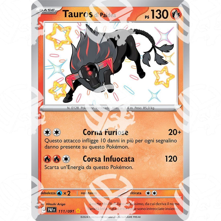Destino di Paldea - Paldean Tauros - Shiny Rare | 111/091 - Warcard - Destino di Paldea - Paldean Tauros - Shiny Rare | 111/091 i prezzi più bassi sul mercato, solo da www.warcardshop.com! Carte singole, box, buste e mazzi.
