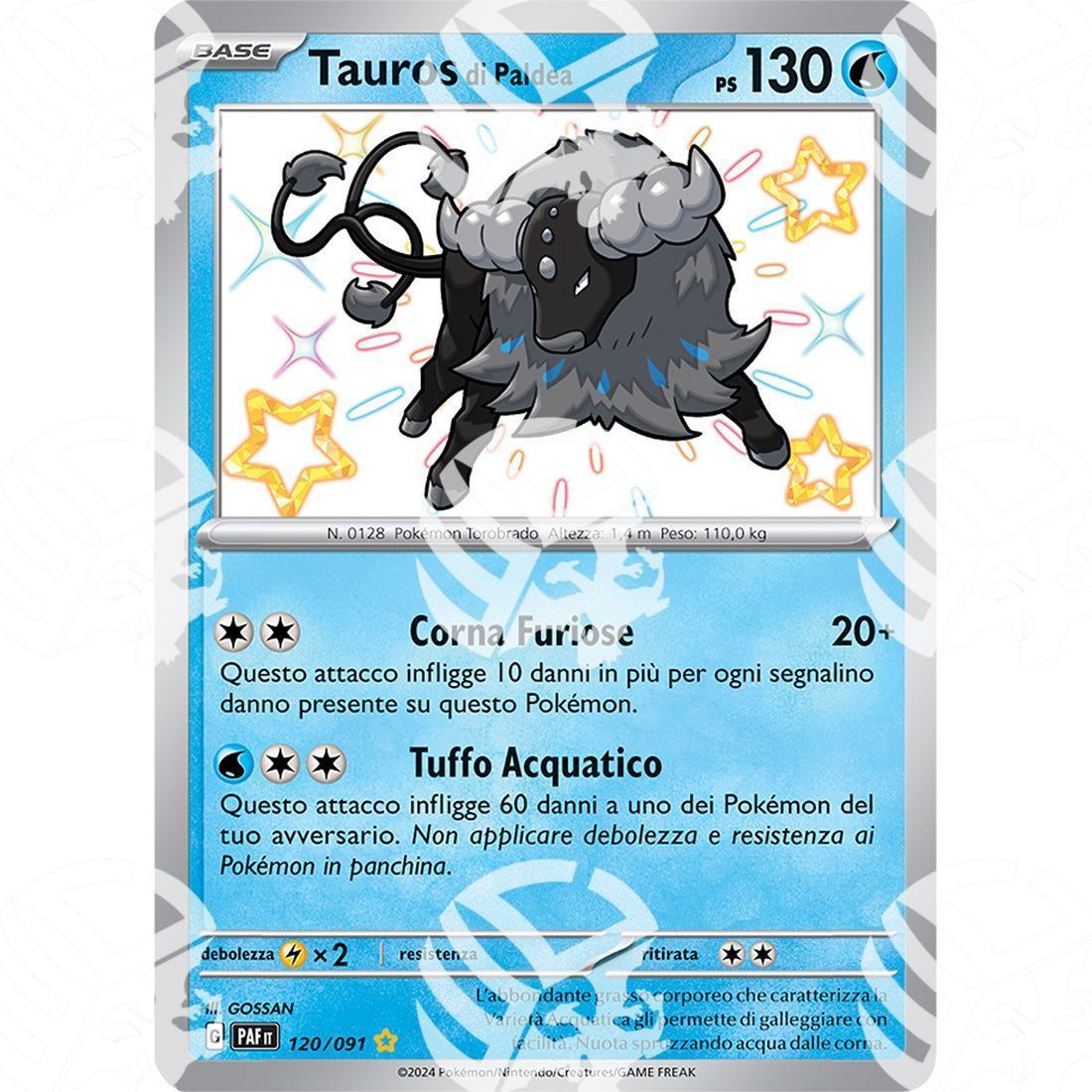 Destino di Paldea - Paldean Tauros - Shiny Rare | 120/091 - Warcard - Destino di Paldea - Paldean Tauros - Shiny Rare | 120/091 i prezzi più bassi sul mercato, solo da www.warcardshop.com! Carte singole, box, buste e mazzi.