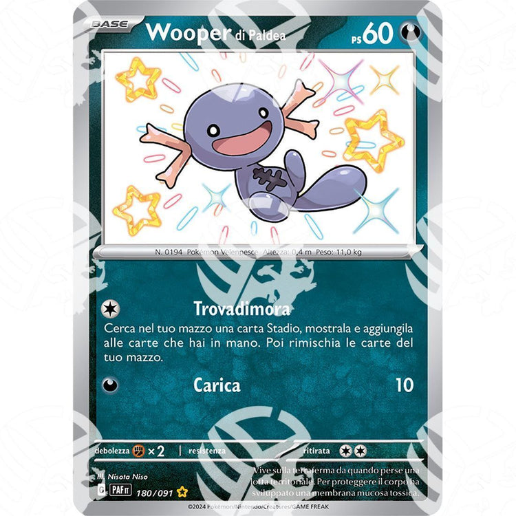 Destino di Paldea - Paldean Wooper - Shiny Rare | 180/091 - Warcard - Destino di Paldea - Paldean Wooper - Shiny Rare | 180/091 i prezzi più bassi sul mercato, solo da www.warcardshop.com! Carte singole, box, buste e mazzi.