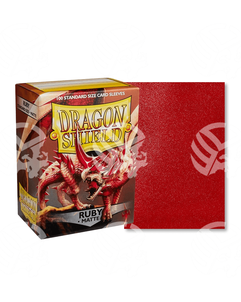 Dragon Shield - 100 Sleeves - MATTE RUBY - Warcard