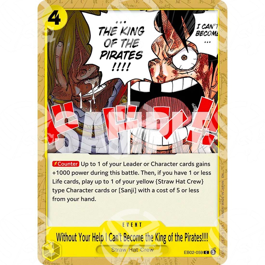 Anime 25th Collection - Without Your Help I Can't Become the King of the Pirates!!!!-EB02-059 -428