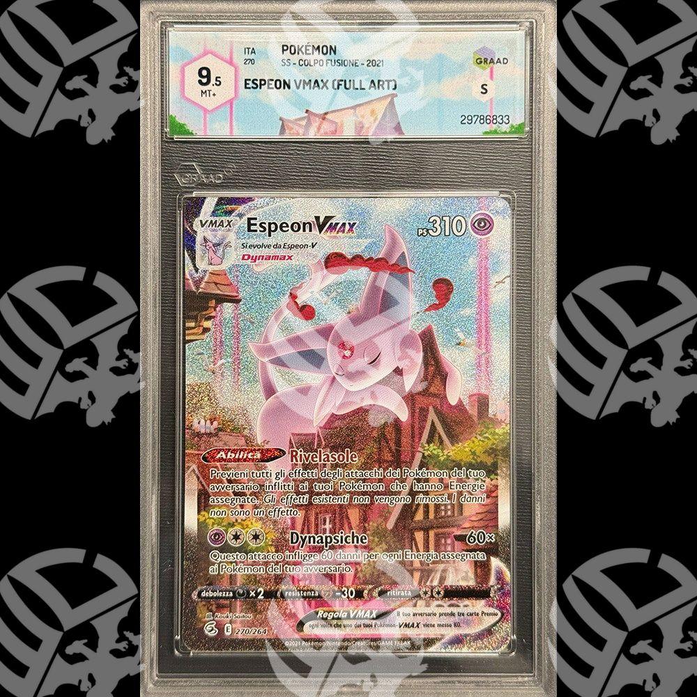 Espeon VMAX Colpo Fusione - GRAAD 9,5 - Warcard