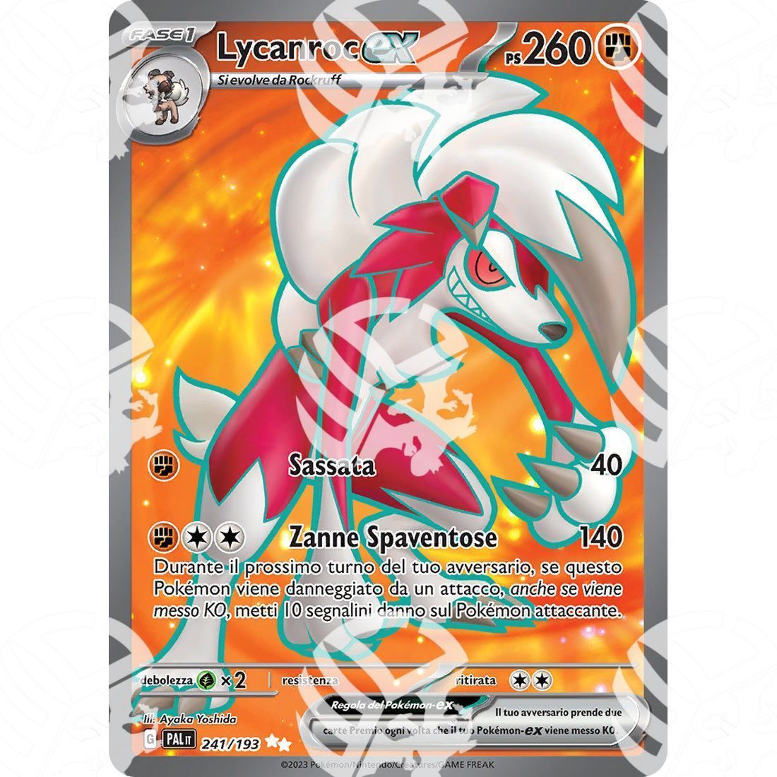 Evoluzioni a Paldea - Lycanroc ex - Ultra Rare 241/193 - Warcard - Evoluzioni a Paldea - Lycanroc ex - Ultra Rare 241/193 i prezzi più bassi sul mercato, solo da www.warcardshop.com! Carte singole, box, buste e mazzi.