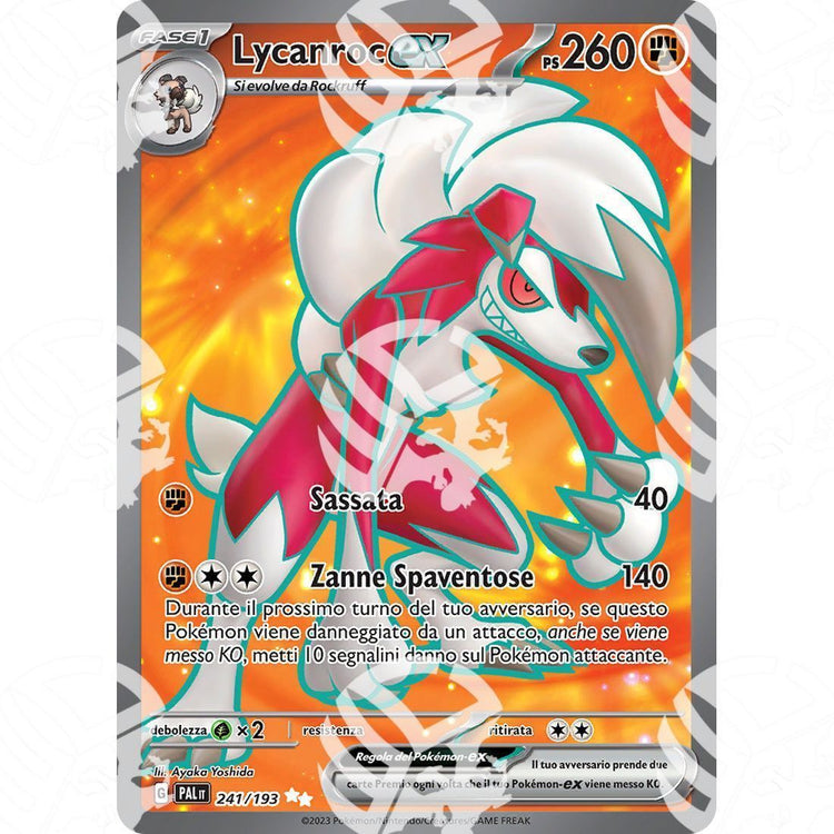 Evoluzioni a Paldea - Lycanroc ex - Ultra Rare 241/193 - Warcard - Evoluzioni a Paldea - Lycanroc ex - Ultra Rare 241/193 i prezzi più bassi sul mercato, solo da www.warcardshop.com! Carte singole, box, buste e mazzi.