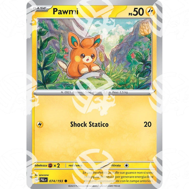 Evoluzioni a Paldea - Pawmi - 074/193 - Warcard - Evoluzioni a Paldea - Pawmi - 074/193 i prezzi più bassi sul mercato, solo da www.warcardshop.com! Carte singole, box, buste e mazzi.