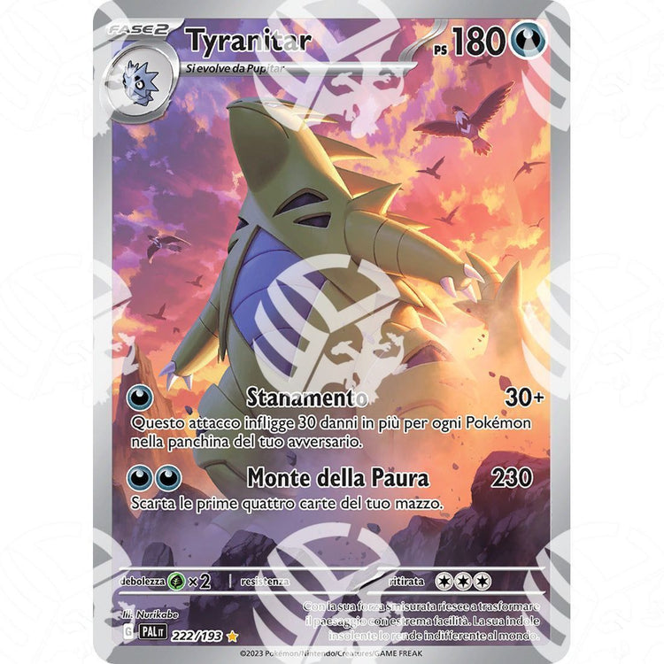 Evoluzioni a Paldea - Tyranitar - 222/193 - Warcard - Evoluzioni a Paldea - Tyranitar - 222/193 i prezzi più bassi sul mercato, solo da www.warcardshop.com! Carte singole, box, buste e mazzi.