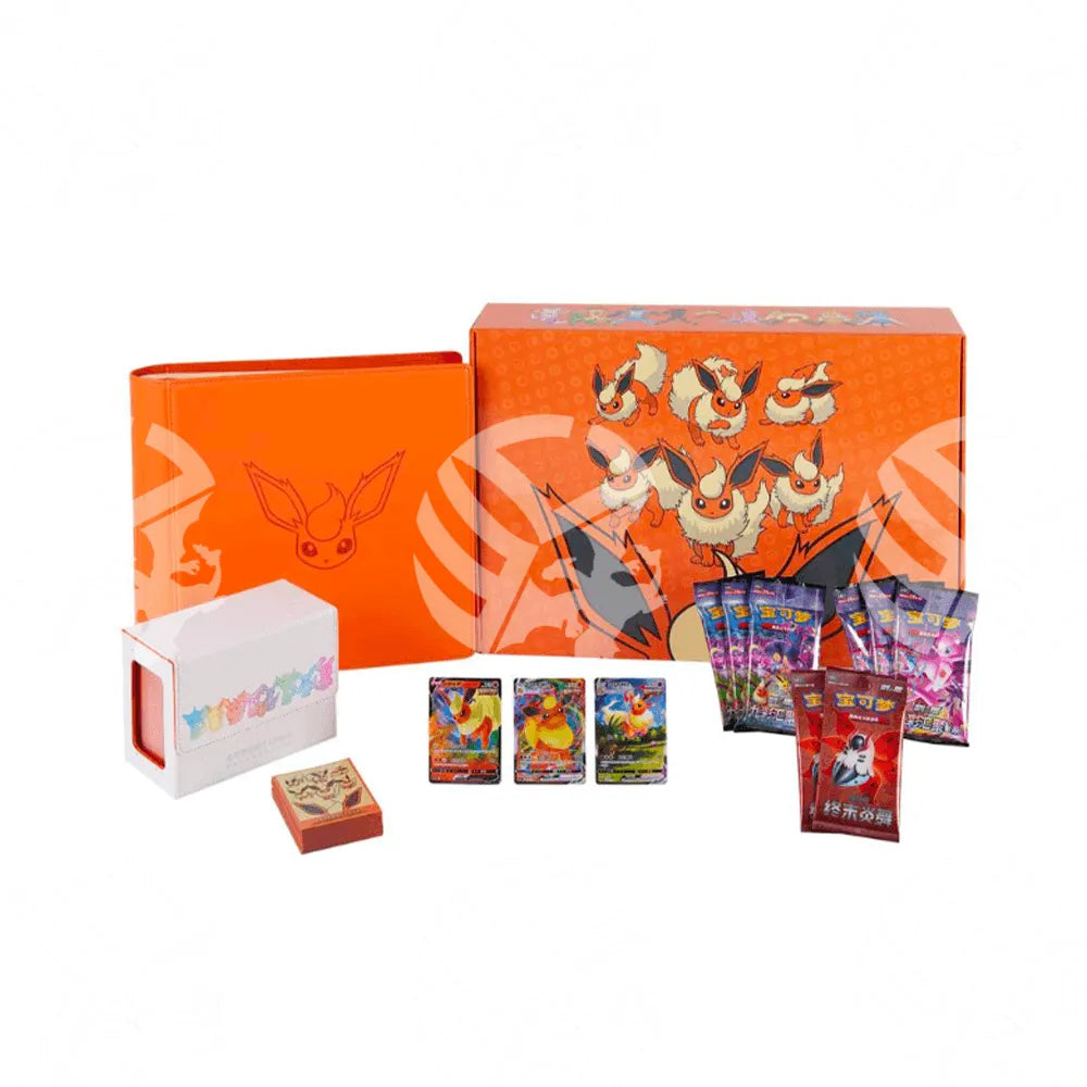 Pokemon TCG S-Chinese 2024 Eevee GX FLAREON Special Collection (Copia)