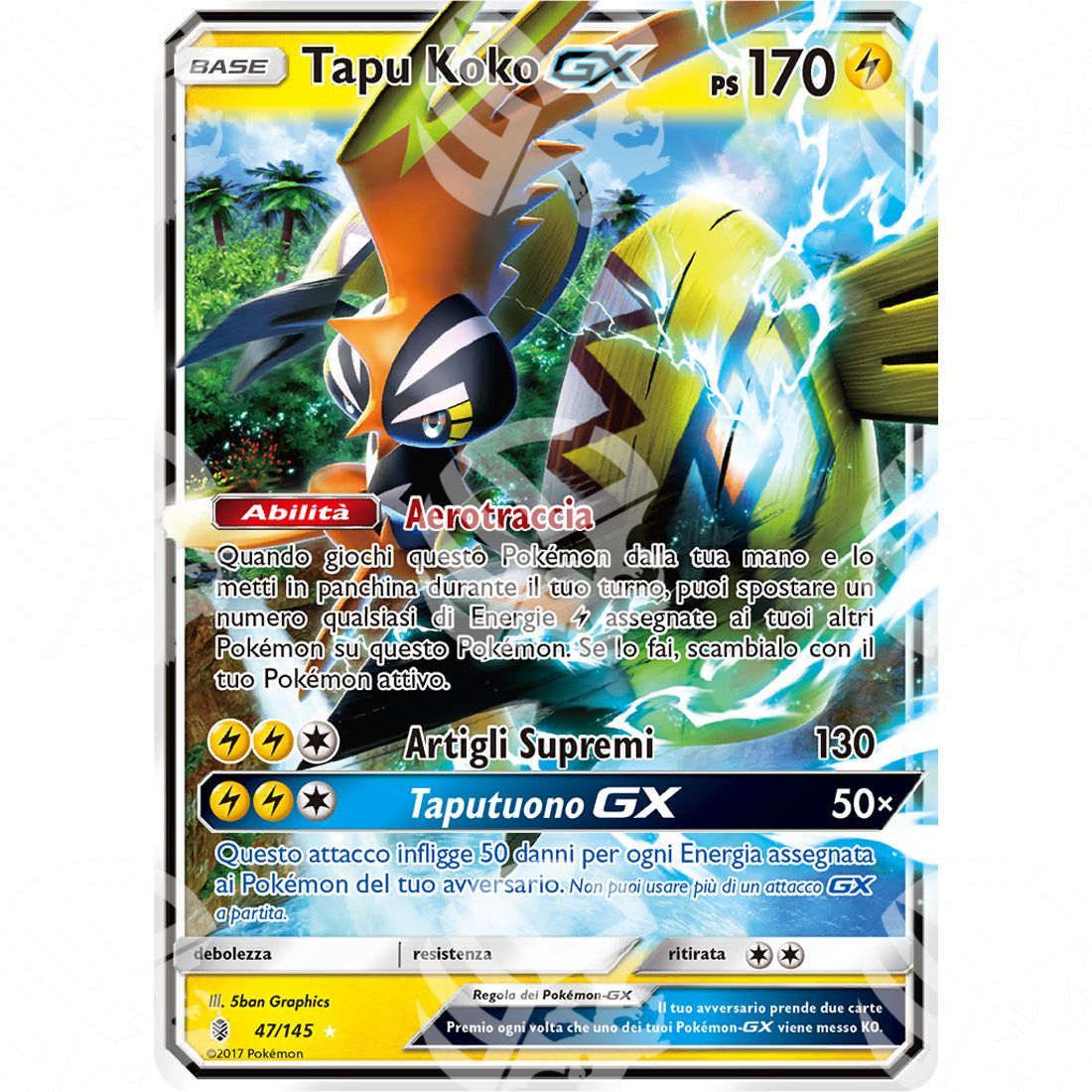 Guardiani Nascenti - Tapu Koko GX - Holo Rare 47/145 - Warcard - Guardiani Nascenti - Tapu Koko GX - Holo Rare 47/145 i prezzi più bassi sul mercato, solo da www.warcardshop.com! Carte singole, box, buste e mazzi.