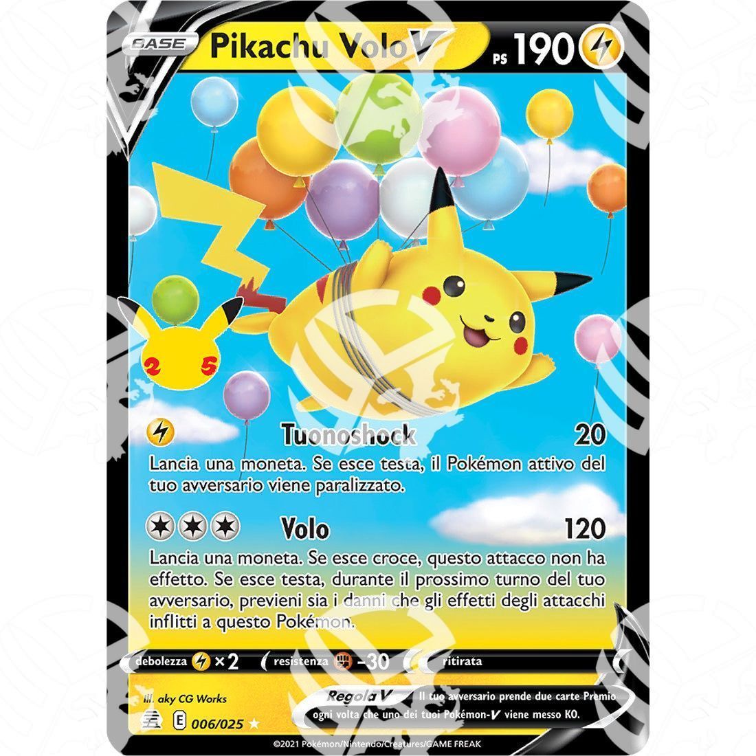 Gran Festa - Flying Pikachu V - Ultra Rare 006/025 - Warcard