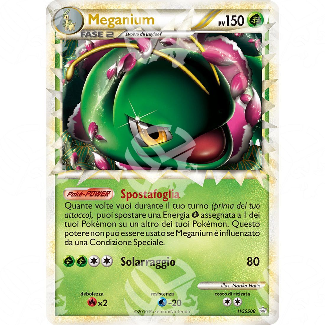 Black Star Promos - HGSS - Meganium - Holo Promo HGSS08 - Warcard - Black Star Promos - HGSS - Meganium - Holo Promo HGSS08 i prezzi più bassi sul mercato, solo da www.warcardshop.com! Carte singole, box, buste e mazzi.