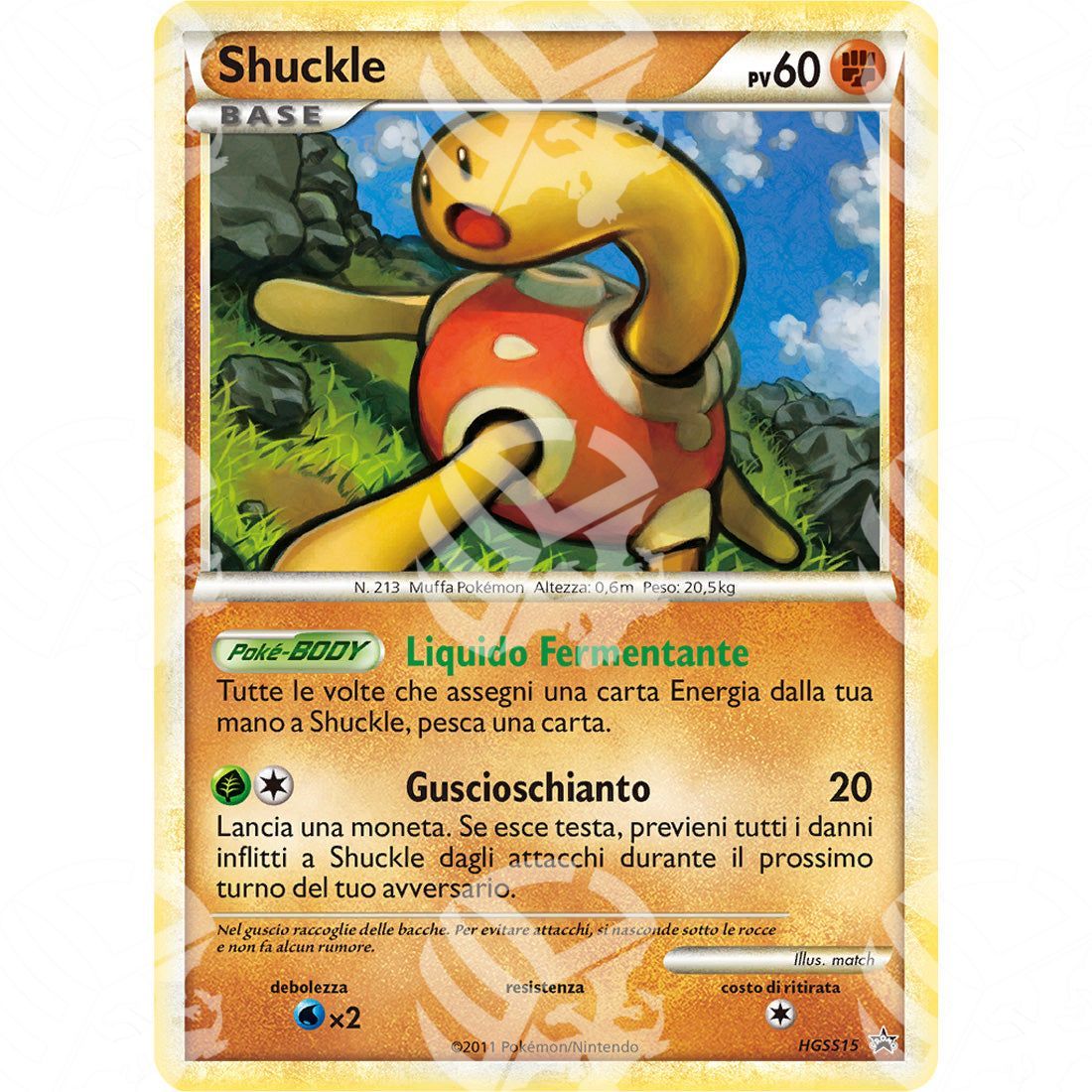 Black Star Promos - HGSS - Shuckle - Holo Promo HGSS15 - Warcard - Black Star Promos - HGSS - Shuckle - Holo Promo HGSS15 i prezzi più bassi sul mercato, solo da www.warcardshop.com! Carte singole, box, buste e mazzi.