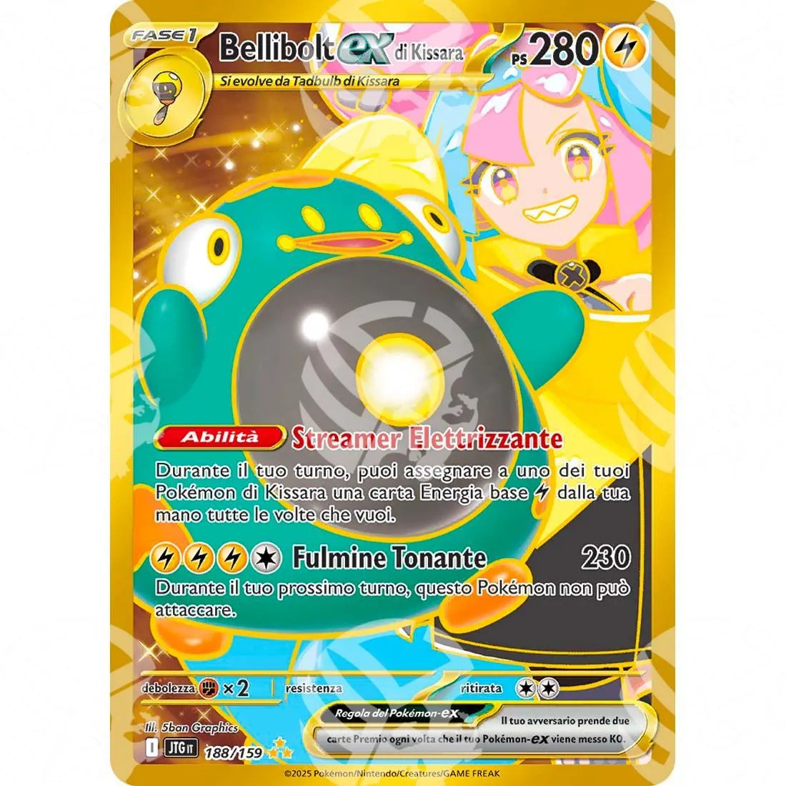 Avventure Insieme - Iono's Bellibolt ex - Gold Secret Rare | 188/159