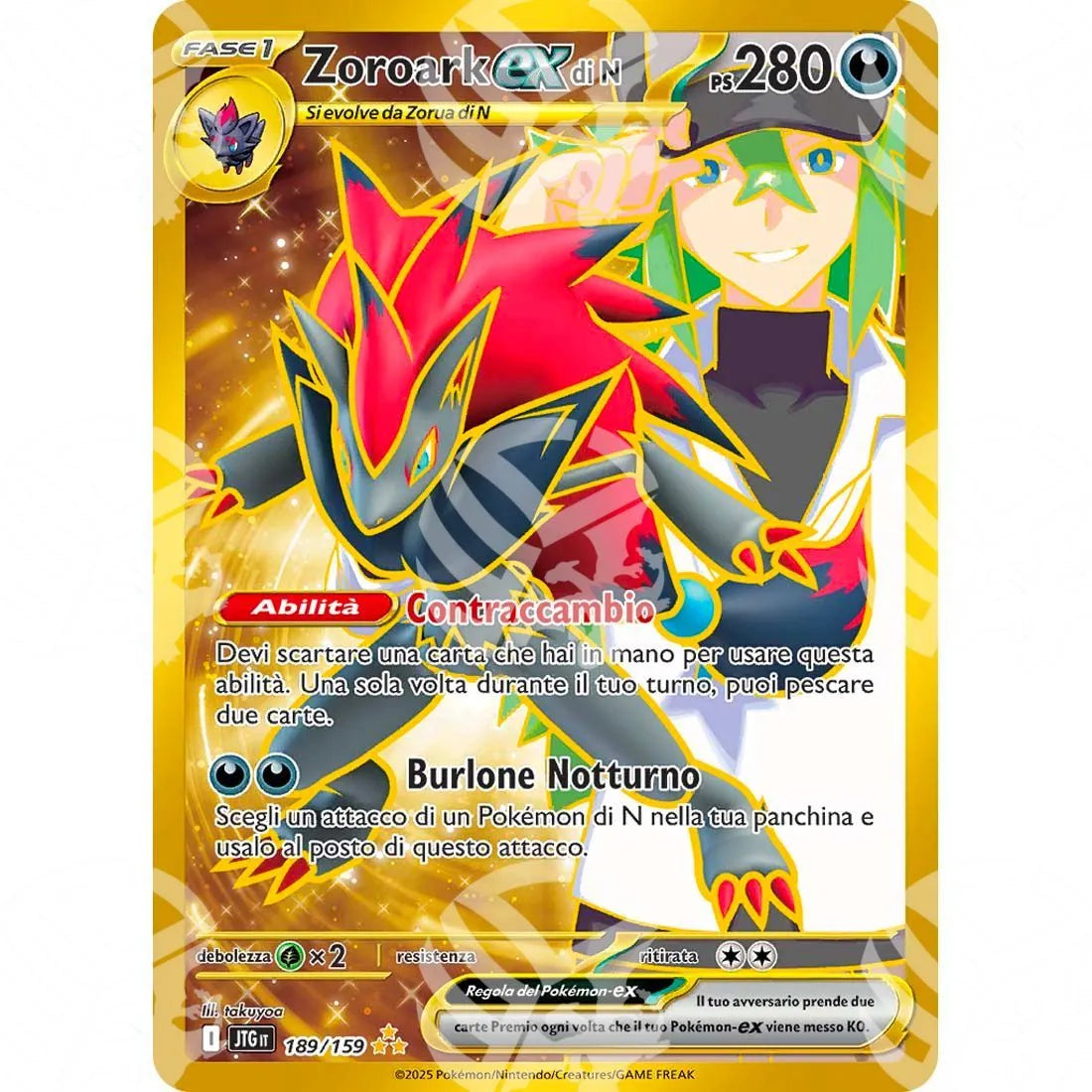 Avventure Insieme - N's Zoroark ex - Gold Secret Rare | 189/159