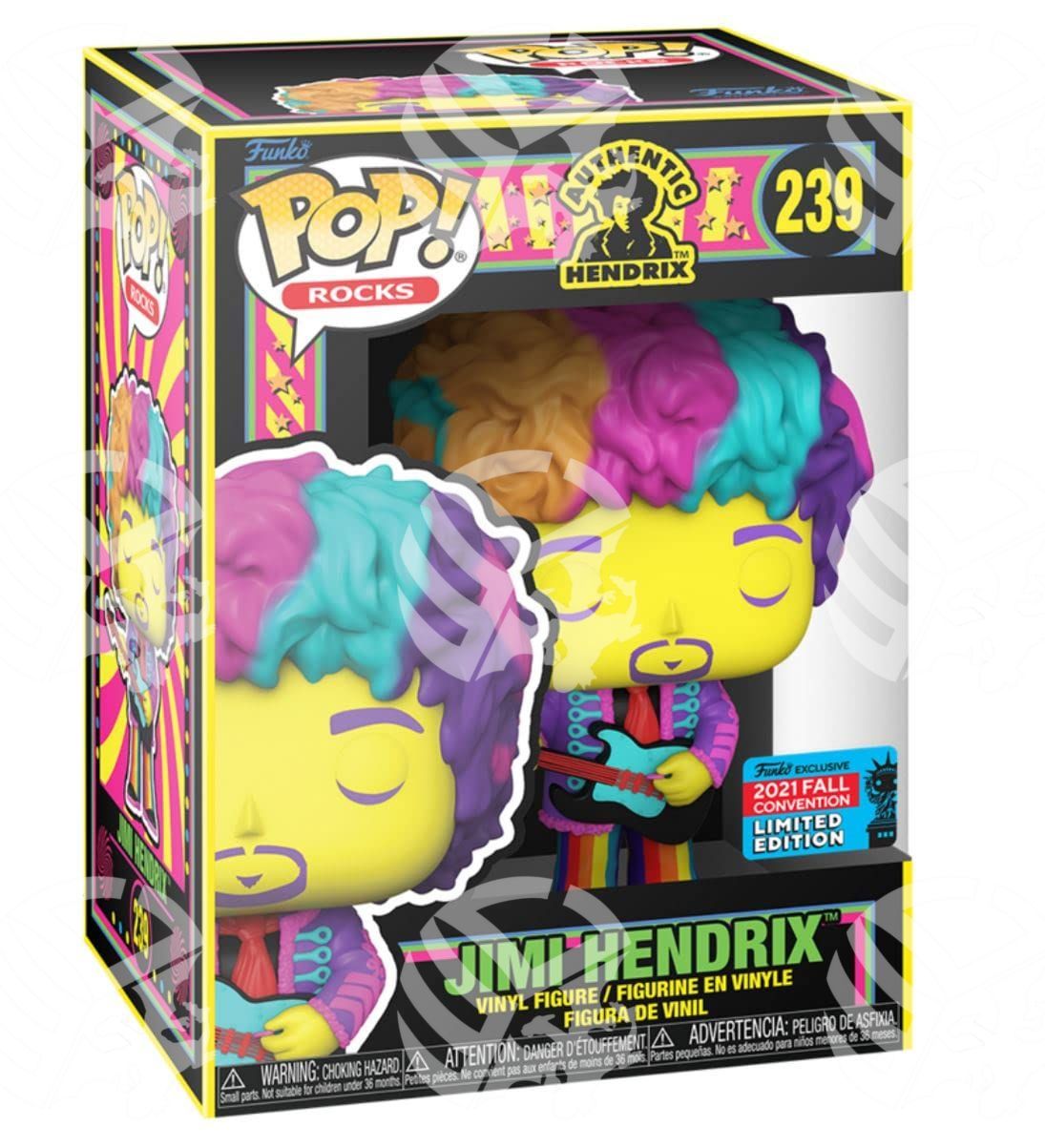 Jimi Hendrix 9cm 2021 Fall Convention Limited Edition - Warcard