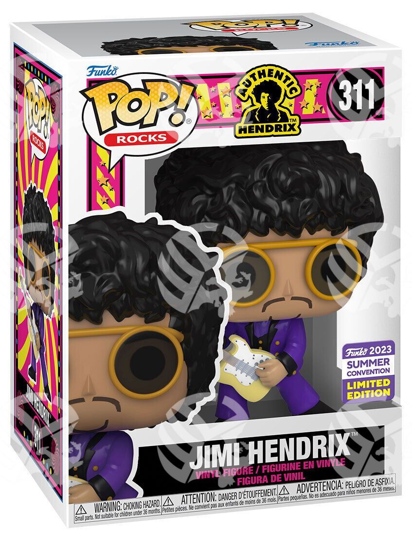 Jimi Hendrix 9cm 2023 Summer Convention Limited Edition - Warcard