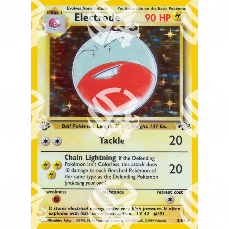 Jungle - Electrode - Holo Rare 2/64 - Warcard - Jungle - Electrode - Holo Rare 2/64 i prezzi più bassi sul mercato, solo da www.warcardshop.com! Carte singole, box, buste e mazzi.