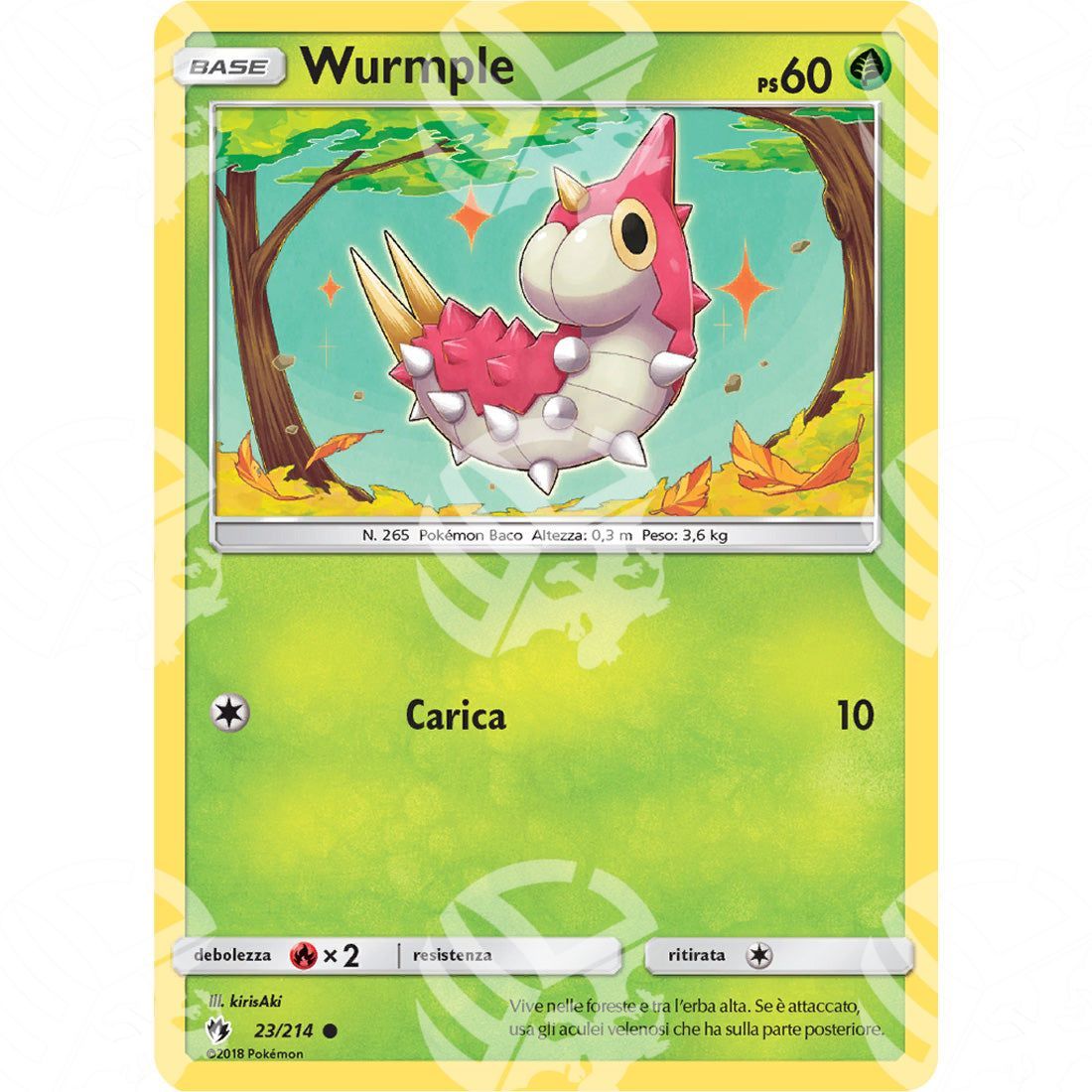 Tuoni Perduti - Wurmple - 23/214 - Warcard - Tuoni Perduti - Wurmple - 23/214 i prezzi più bassi sul mercato, solo da www.warcardshop.com! Carte singole, box, buste e mazzi.