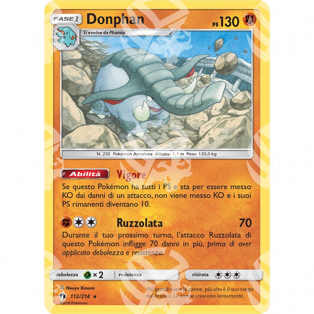 Tuoni Perduti - Donphan - 112/214 - Warcard - Tuoni Perduti - Donphan - 112/214 i prezzi più bassi sul mercato, solo da www.warcardshop.com! Carte singole, box, buste e mazzi.
