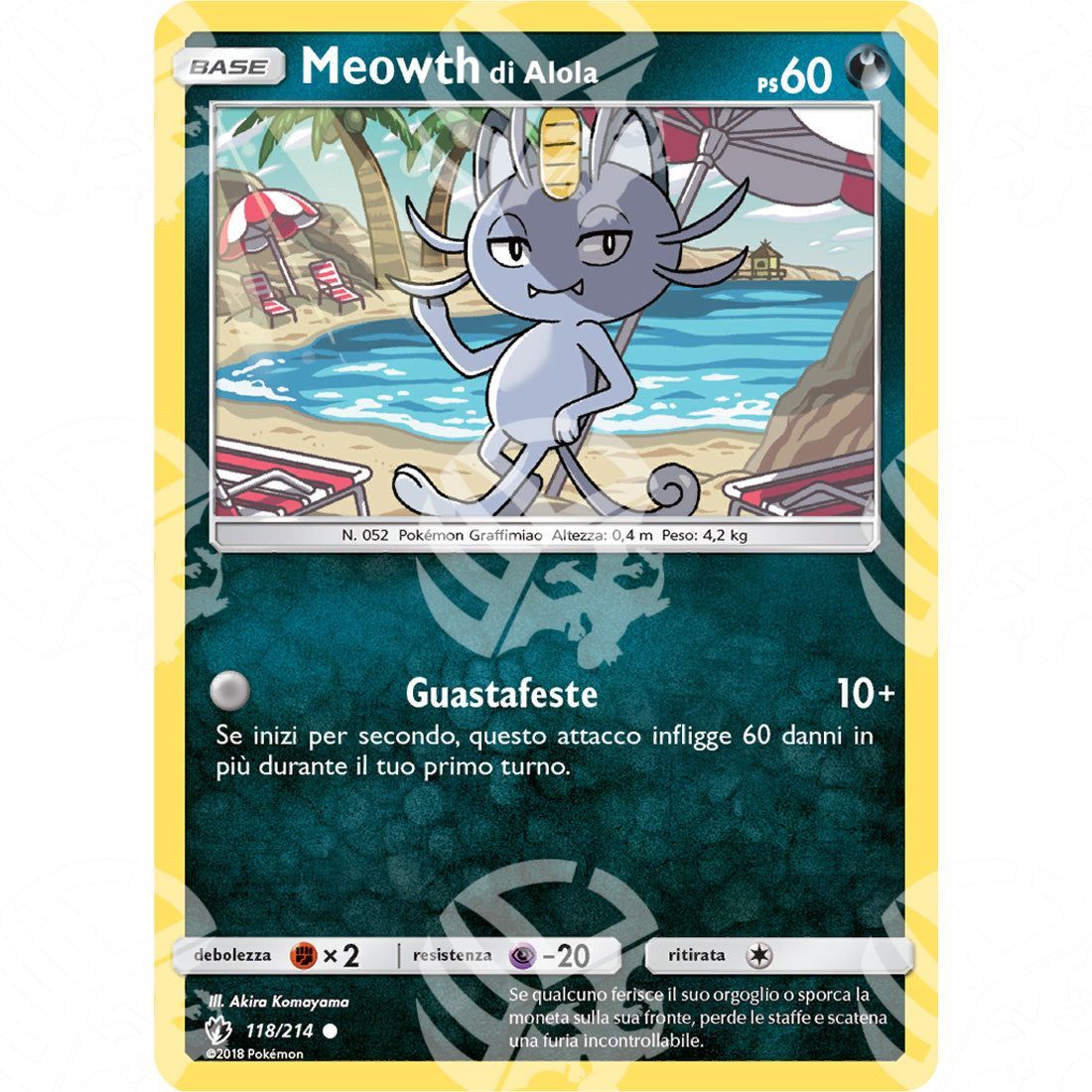 Tuoni Perduti - Alolan Meowth - 118/214 - Warcard - Tuoni Perduti - Alolan Meowth - 118/214 i prezzi più bassi sul mercato, solo da www.warcardshop.com! Carte singole, box, buste e mazzi.