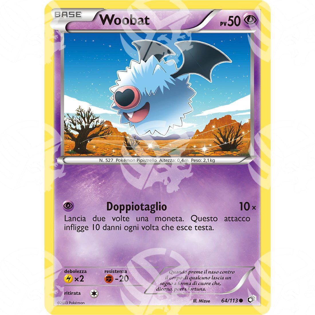 Tesori Leggendari - Woobat - 64/113 - Warcard - Tesori Leggendari - Woobat - 64/113 i prezzi più bassi sul mercato, solo da www.warcardshop.com! Carte singole, box, buste e mazzi.