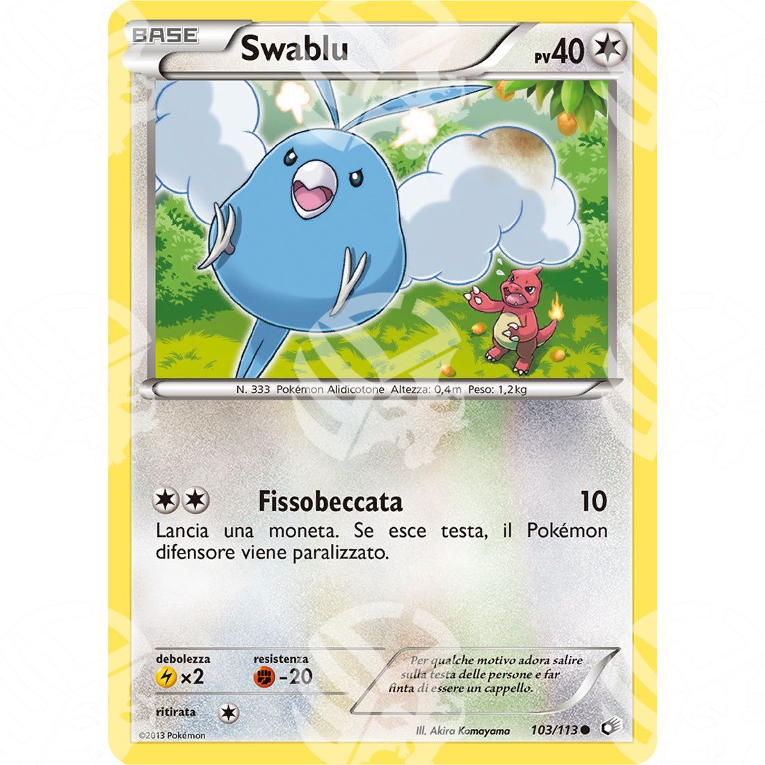 Tesori Leggendari - Swablu - Ultra Rare 103/113 - Warcard - Tesori Leggendari - Swablu - Ultra Rare 103/113 i prezzi più bassi sul mercato, solo da www.warcardshop.com! Carte singole, box, buste e mazzi.