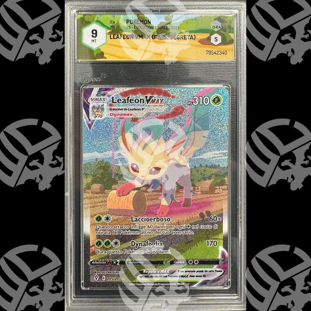 Leafeon VMAX Evoluzioni Eteree - GRAAD 9 - Warcard