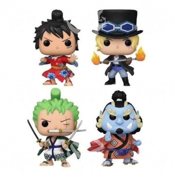 Luffytaro, Roronoa Zoro, Jinbe and Sabo Glow in the Dark 9 cm - Warcard