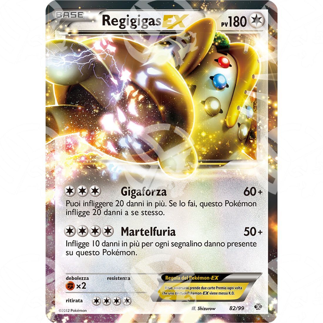 Destini Futuri - Regigigas EX - 82/99 - Warcard - Destini Futuri - Regigigas EX - 82/99 i prezzi più bassi sul mercato, solo da www.warcardshop.com! Carte singole, box, buste e mazzi.