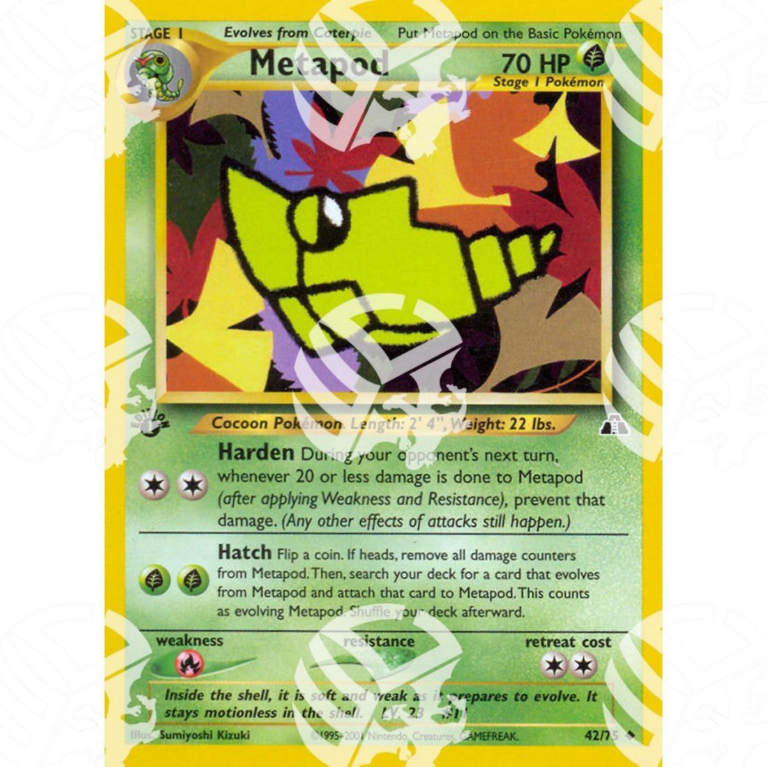 Neo Discovery - Metapod - 42/75 - Warcard