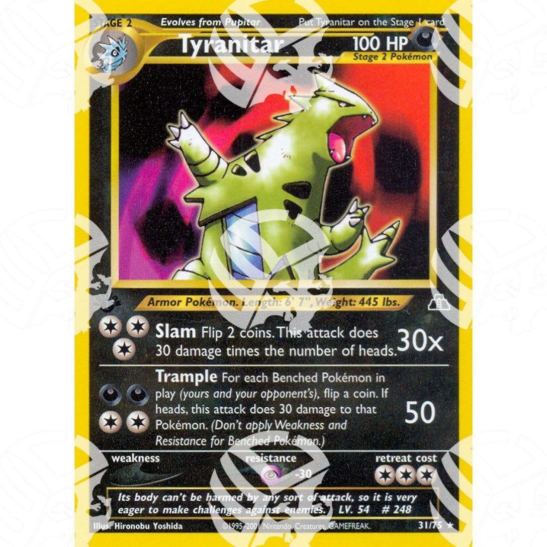 Neo Discovery - Tyranitar - 31/75 - Warcard