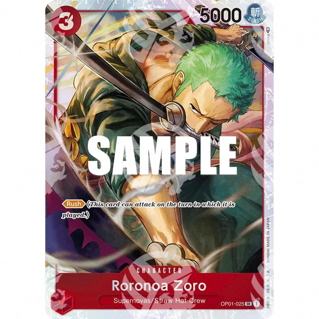 Ultra Deck -The Three Captains - Roronoa Zoro-OP01-025 -481